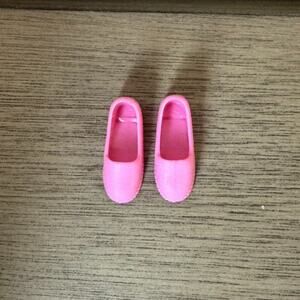Vintage‎ 1990's Mattel Barbie/Skipper Pink Slip-On Plastic Loafer Shoes
